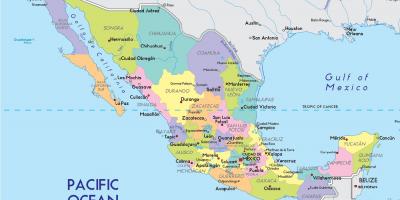 નકશો મેક્સિકો સિટી રાજ્ય
