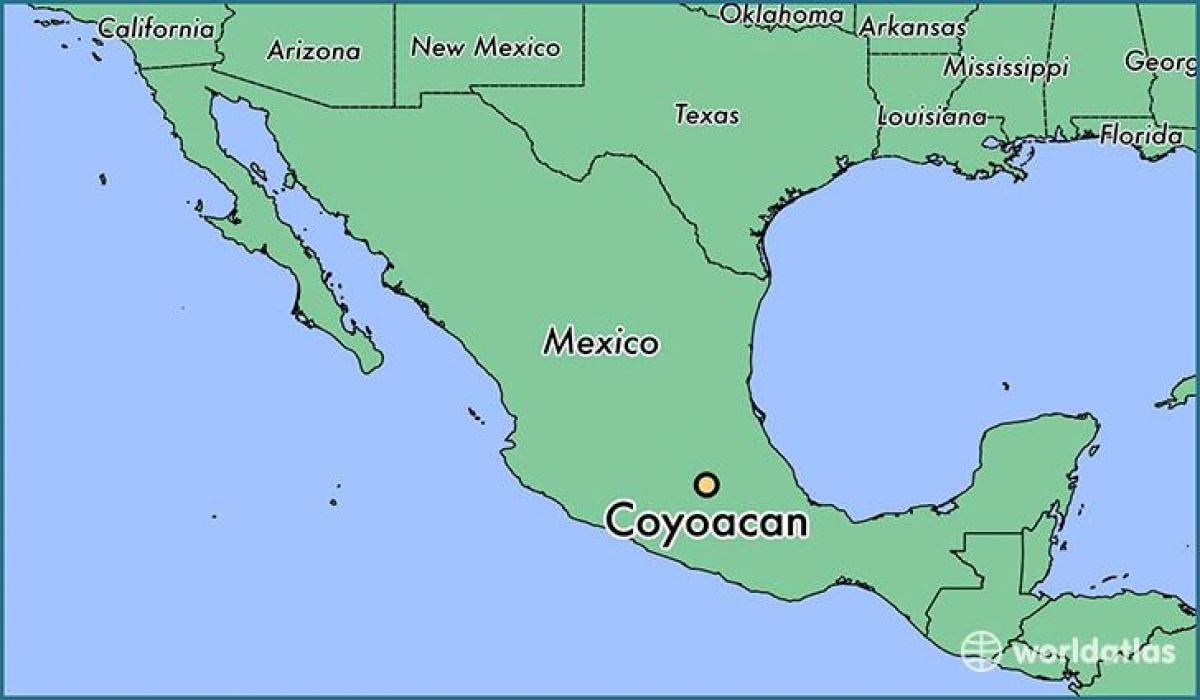 coyoacan મેક્સિકો શહેર નકશો