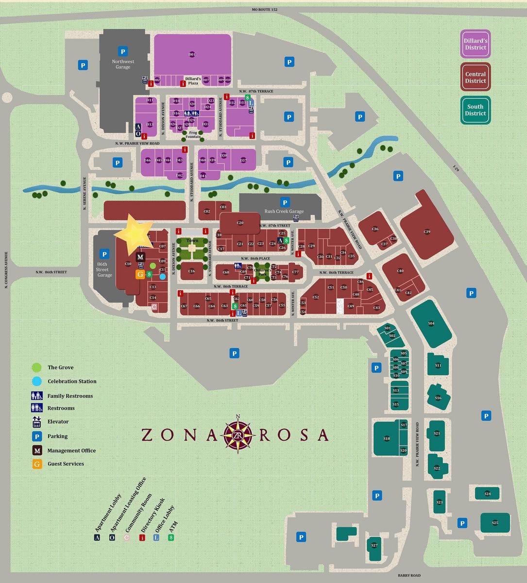 zona રોઝા મેક્સિકો શહેર નકશો