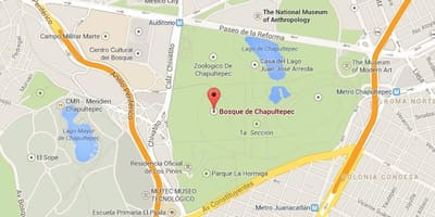 Chapultepec પાર્ક નકશો