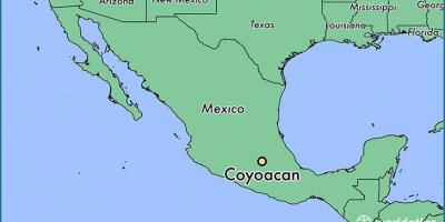 Coyoacan મેક્સિકો શહેર નકશો