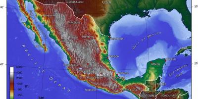 મેક્સિકો સિટી ભૌગોલિક નકશો