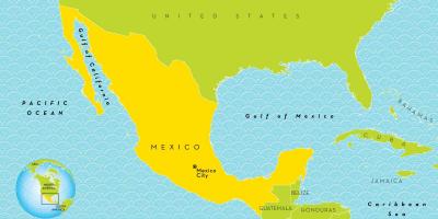 એક નકશો મેક્સિકો સિટી